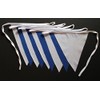 Flyingstart Royal Blue and White Single Sided Bunting