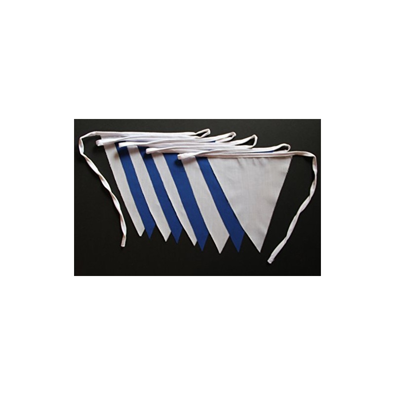 Flyingstart Royal Blue and White Single Sided Bunting