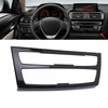 Air Conditioning Button Frame Carbon Fiber Texture Panel Trim Replacement