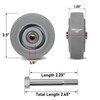 3.5 Inch Thermoplastic Rubber Caster Wheels (Set of 4) –