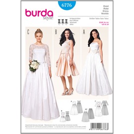 Burda B6776 Wedding and Evening Dress Pattern