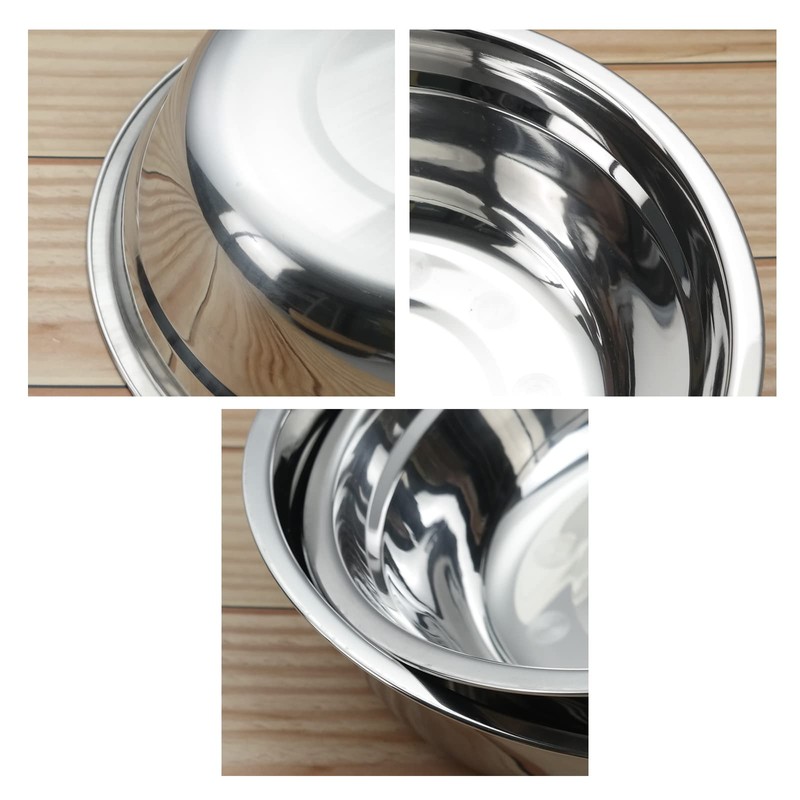 Zopnny Stainless Steel Salad Bowl, Kitchen Deep Mixing Bowl for
