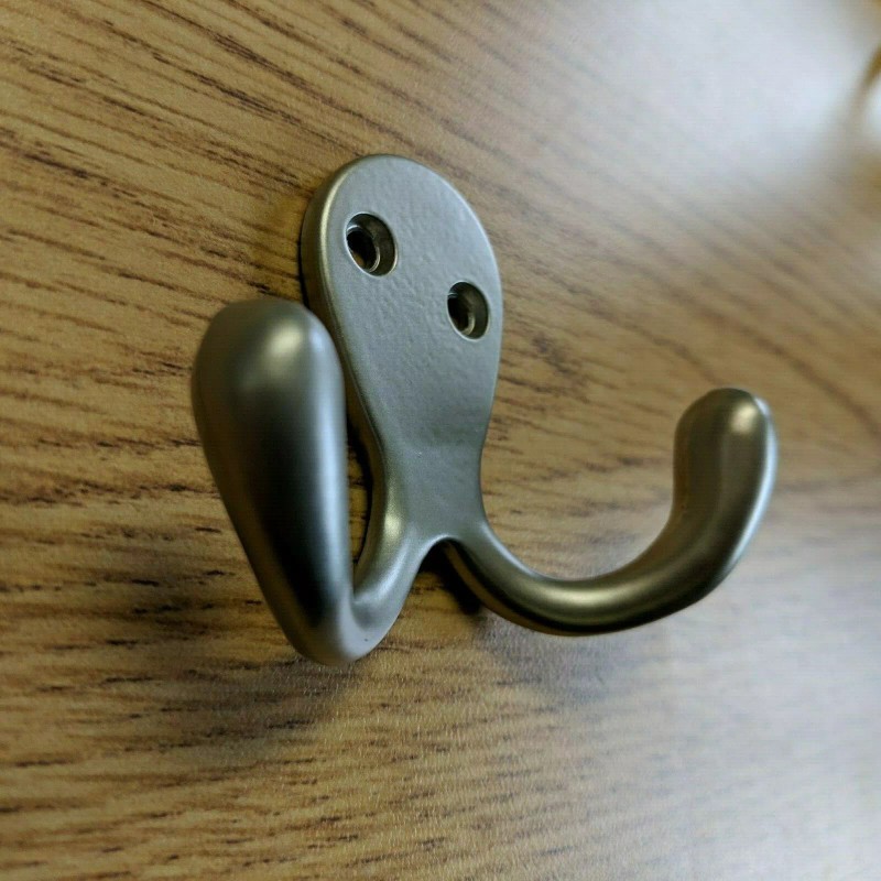 National Mfg. Company Satin Nickel Angry Octopus Double Robe Hook