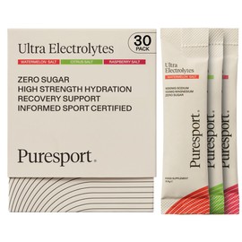 Puresport Ultra Electrolytes Hydration Variety Pack (30 Pack) Watermelon, Citrus & Raspberry Flavours, Sugar-Free, Optimise Hydration & Support Muscles, Travel-Friendly Sachets