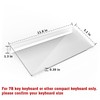 KOTEMON Acrylic Tilted Computer Keyboard Stand for Compact Keyboard, 78
