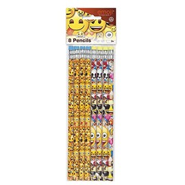 Emoji Pencil Party Favors, 8ct