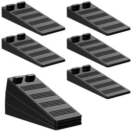 FERRGIA 8 Piece Door Buffer Black Height Adjustable Scratch Resistant