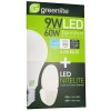 Greenlite 4x9W LED Light Bulb + LED NITELITE GREENLITE A19