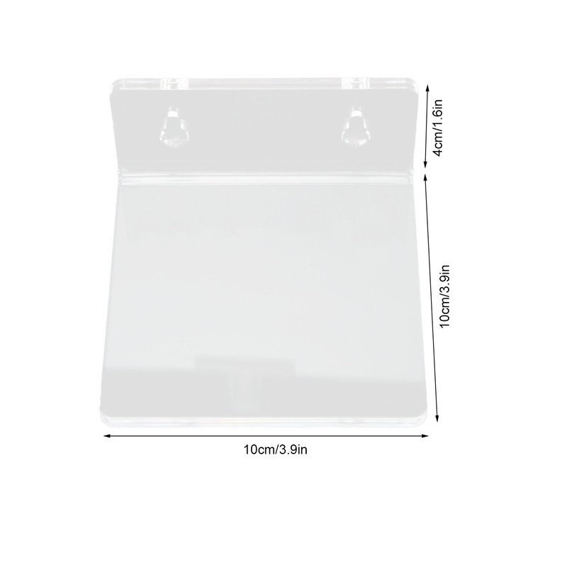 3PCS Clear Acrylic Display Rack Wall Mounted Floating Shelf for