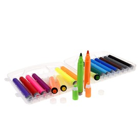 Rex London Set of 18 Coloured Felt Tip Stamp Pens (Wild Wonders)