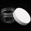 JOIKIT 24 Pack 100ml Clear Plastic Jars with Lids, Wide