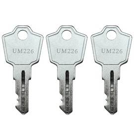 (3) KeyPower UM226 to UM427 Keys for Herman Miller File Cabinet Office Furniture, Pre Cut to Your Code (UM317)