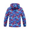 M2C Boys Rain Jacket Lightweight Hooded Fleece Lined Raincoat Camourflage