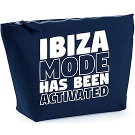 Hippowarehouse Ibiza mode has been activated printed make up cosmetic wash bag 18x19x9cm