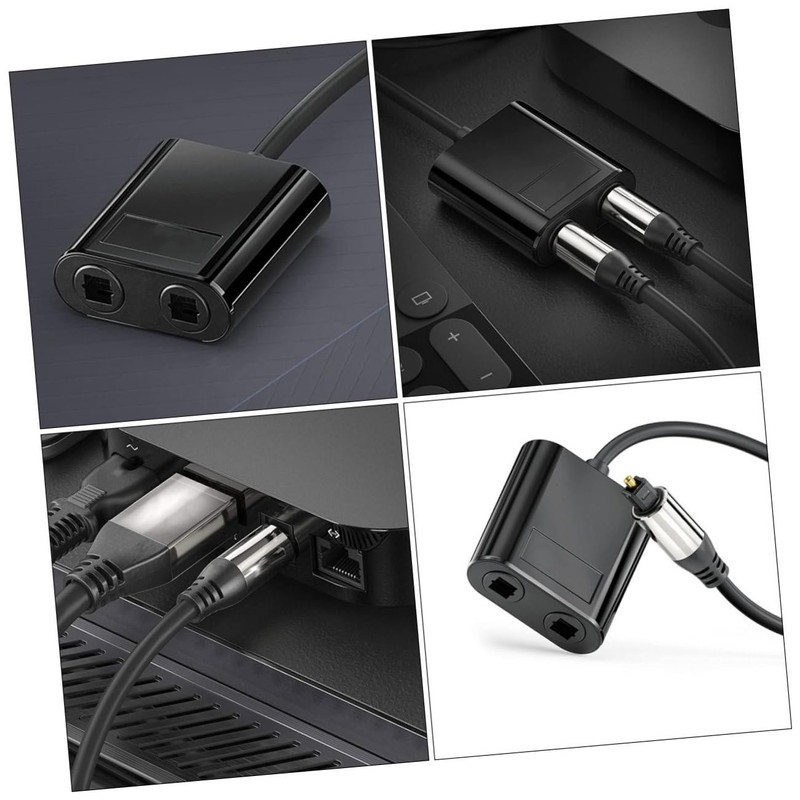 TEHAUX Optical Audio Splitter Connector Out Fiber Splitter for Home