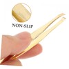 FOMIYES 2pcs Eyebrow Tweezers Brow Plucking Tools for Men and