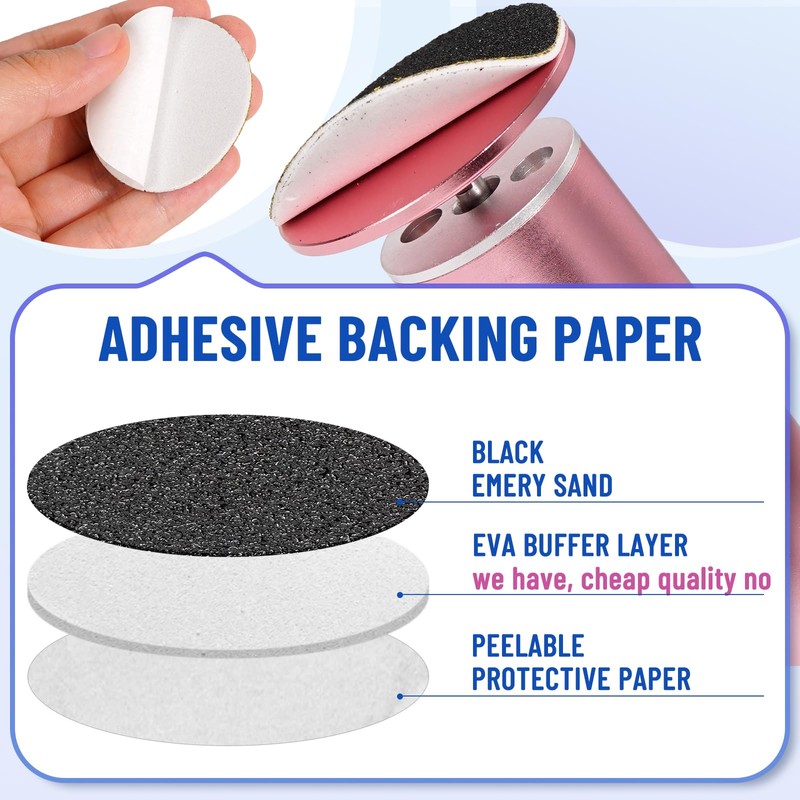Dermawave 60pcs Replaceable Electric Foot File Callus Remover Sanding Paper