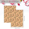 QRTDXP 30pcs Brown Tissue Paper Sheet with Reindeer,35 * 50cm