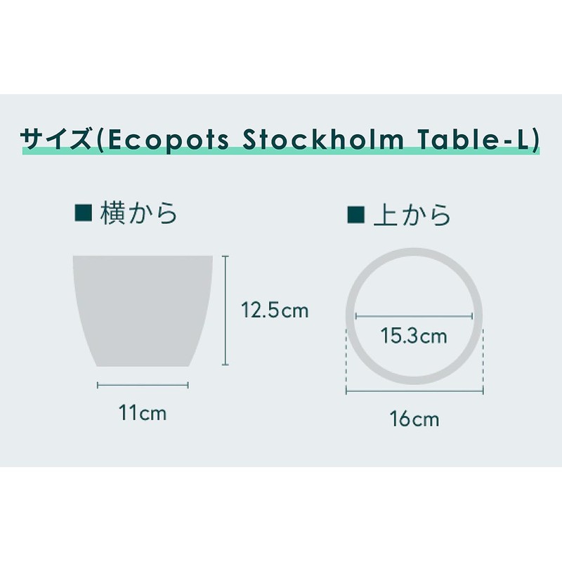 Ecopots Stockholm Ecopots AND PLANTS And Plants (White Gray, Pot,