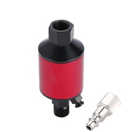 1/4" NPT Inlet and Outlet Water Trap Filter, Compressor Filter with Quick Coupling and Air Dryer