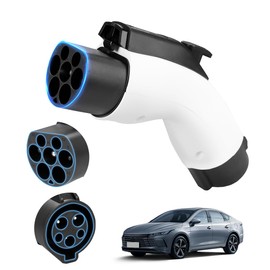 ORYU Accesorios de Coche Eléctrico, para BYD Adaptador Tipo 1 a GBT (para Autos con Conector de China como BYD, JAC), (Type1 J1772 a GBT)