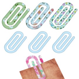 6 Pcs Sublimation Paper Clips Sublimation Blanks Bulk Acrylic Paper Clip Bookmarks 2 Sizes Clip Blanks Jumbo Clear for Heat Transfer DIY Design Teacher Office School Home Supplies Craft Decor Gifts
