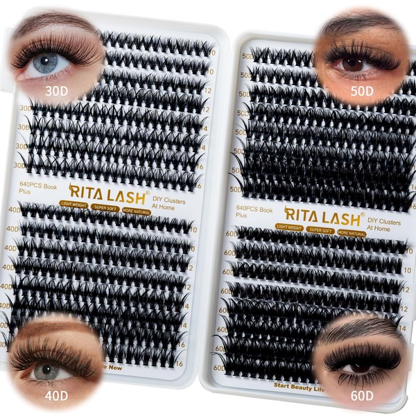 RITALASH Cluster Eyelash Hangers, 4 Styles Individual Eyelash Hangers Eyelash