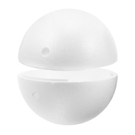 Tofficu 15cm White Hollow Polystyrene Ball for Wedding Christmas and DIY Creations Ideal for Crafts and Art Projects