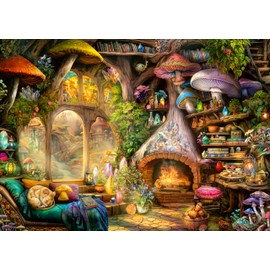Ravensburger Mushroom Cottage 1000 Piece Jigsaw Puzzle for Adults and Kids Age 12 Years Up