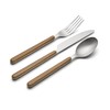 Oneida 898350 24/7 Outdoor Living 12-Piece Flatware Set, Mirror/Faux Wood