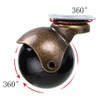 Multibao 4xPcs 2 Inch Ball Castor Wheel 50mm Antique Swivel