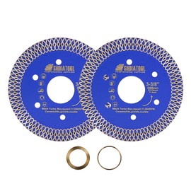 SHDIATOOL 3-3/8 Inch Diamond Saw Blade Cutting Porcelain Tile Ceramic Granite Marble Brick(2-Pack)