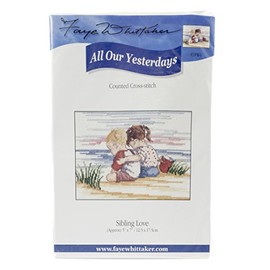 Faye Whittaker "All Our Yesterdays Sibling Love Cross Stitch Kit, Range, Mixed