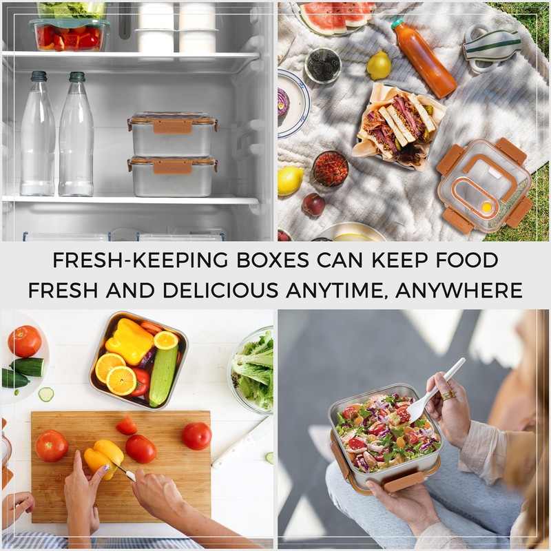 Vacuum Sealed Container，ｗith Vacuum Pump，Stainless Steel Vacuum Food Storage Container，for　Food