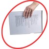 Rexel Nyrex Premium A4 Anti-Slip Document Folder, Clear Embossed, Extra