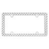 Cruiser Accessories 30830 Diamond Plate License Plate Frame, Chrome