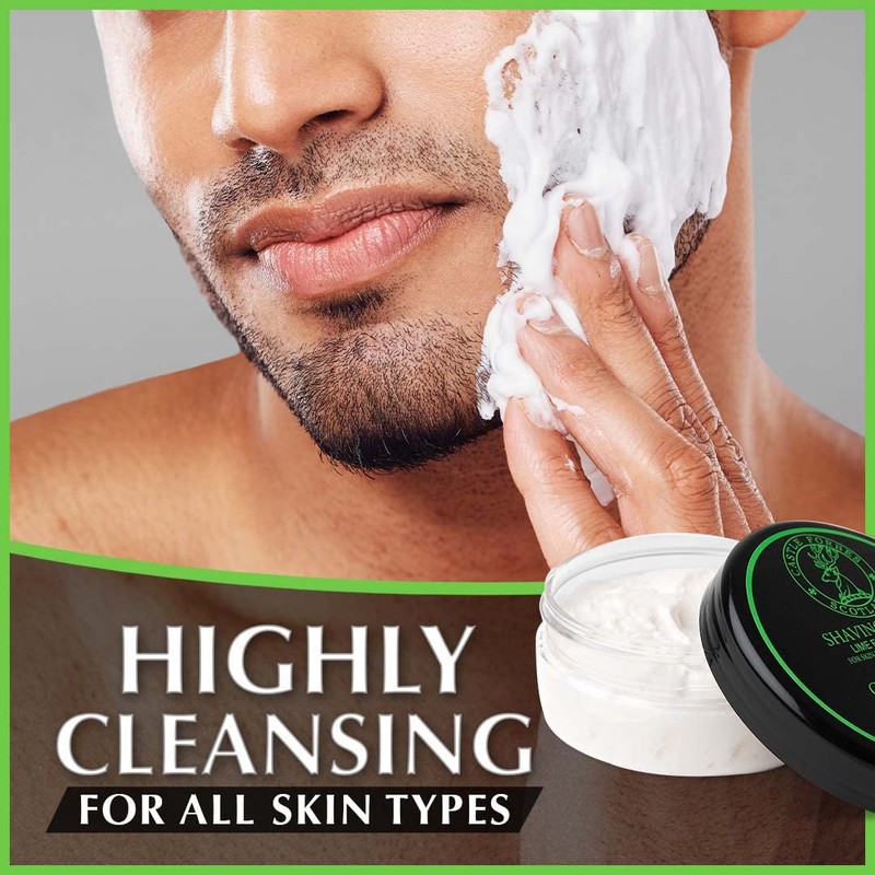 Castle Forbes Lime Shaving Cream For Men, 6.8 fl.oz. |