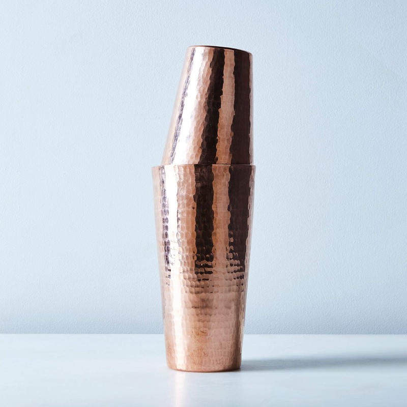 Sertodo Copper Boston Shaker Set, Solid Copper, Heavy Gauge, Hand