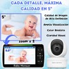 Baby Camera, Baby Monitor with Large 5 Inch HD Display
