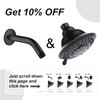 BRIGHT SHOWERS Shower Head High Pressure Rain Showerhead 5 Spray