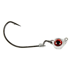Z-Man, Texas Eye Jighead, Freshwater/Saltwater, 1/4 oz, 3/0 Hook, Red, Package of 3