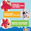 JOYIN JOYIN 24PCS 9"x6" Make a face Stickers for Kids,