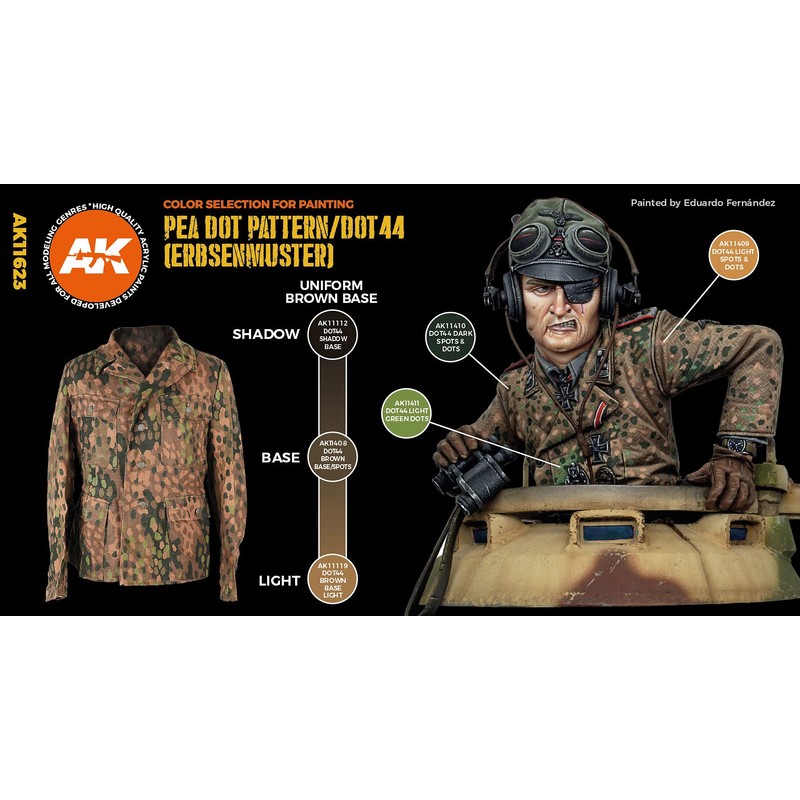 AK Interactive 3rd Gen Pea Dot Pattern / Dot 44