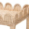 bali & pari Sumana Bohemian Scallop Natural Rattan and Mahogany