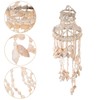 Toddmomy Shell Wind Chime Hanging Ornament 24 Inch Nautical Home