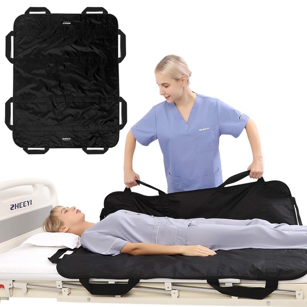 ZHEEYI Bed Positioning Pad with Reinforced Handles 48" x 40"