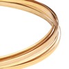 BENECREAT 6 Gauge 16 Feet Half Round Copper Wire Brass