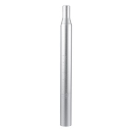 A ABSOPRO Bicycle Seat Post Seat Tube with Scale Marking 33.9 x 350 mm Silver Tone