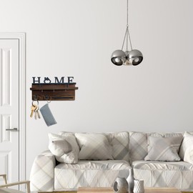 Key Holder Wall Mount - Rustic Wooden Key Hanger Key Chain Holder | Key Organizer, Wall Key Holder for Bedroom, Entryway, Home Decor