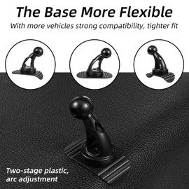 Heclia Sticky Adhesive Pads Replacement Ball Mount, Car Dashboard Sticker Base Compatible for Magnetic Phone Car Mount, Motorcycle Phone Holder, Tape Ball Diameter 16MM